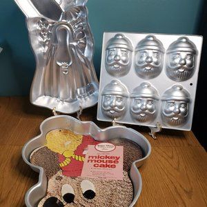 Vintage Wilton Cake Tins - Lot of 3